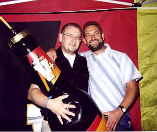 Linse und Mausi im Veltins-Stand