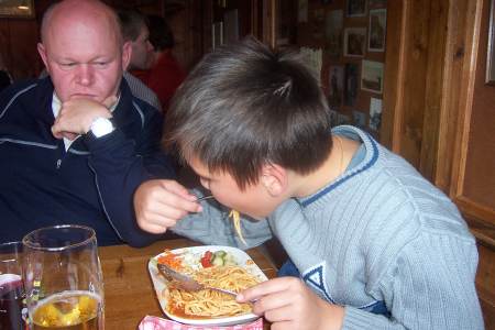 Abendessen in der Otto-Mayr-H�tte