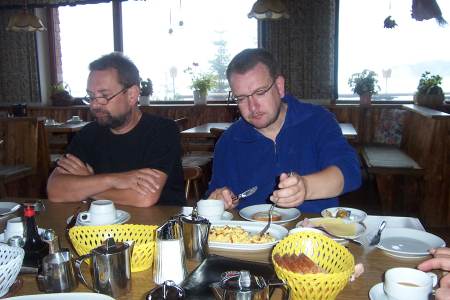 Fr�hst�ck im Gimpel-Haus