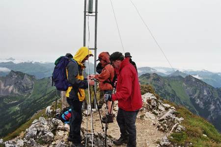 Auf dem Gipfel der Gro�en Schlicke 2.059 m