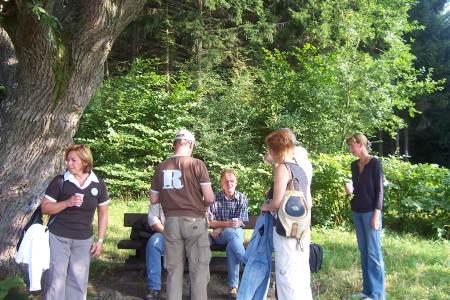 Treffen und Sektprobe an der "Krausen Eiche"