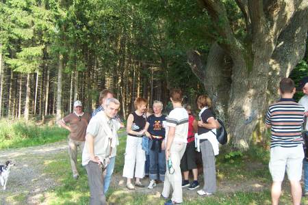 Treffen und Sektprobe an der "Krausen Eiche"