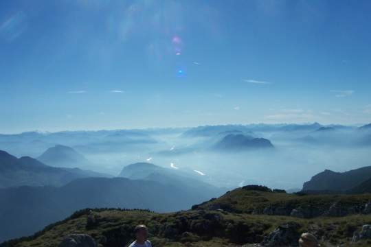 Ausblick von der Pyramidenspitze in�s Inntal