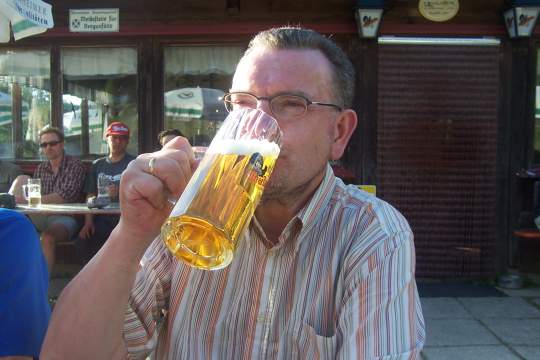 auch an der Kaindlh�tte schmeckt das Bier