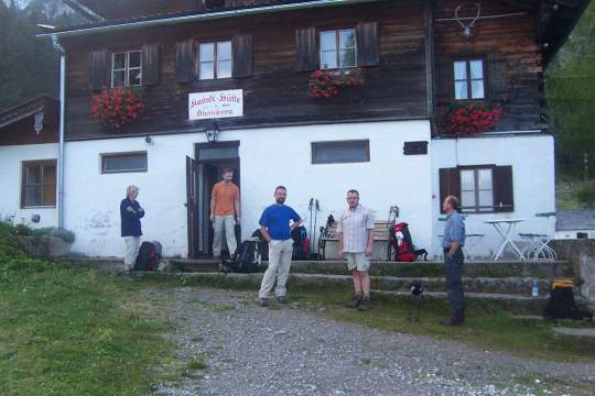 fertig machen zum letzten Tag der Wanderung