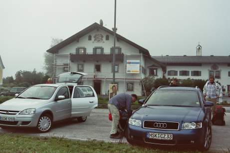 Gasthof Schanz, Parkplatz w�hrend der Wanderung