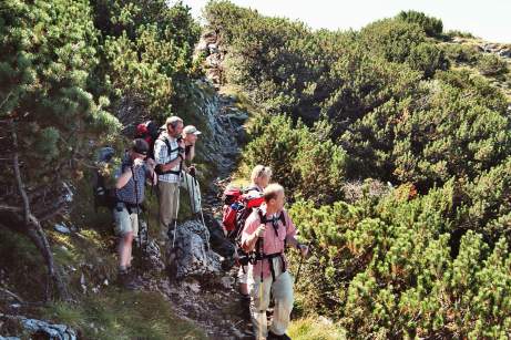 Aufstieg zur Pyramidenspitze
